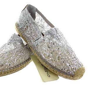 Joy & Mario Sequin Espadrille Loafers